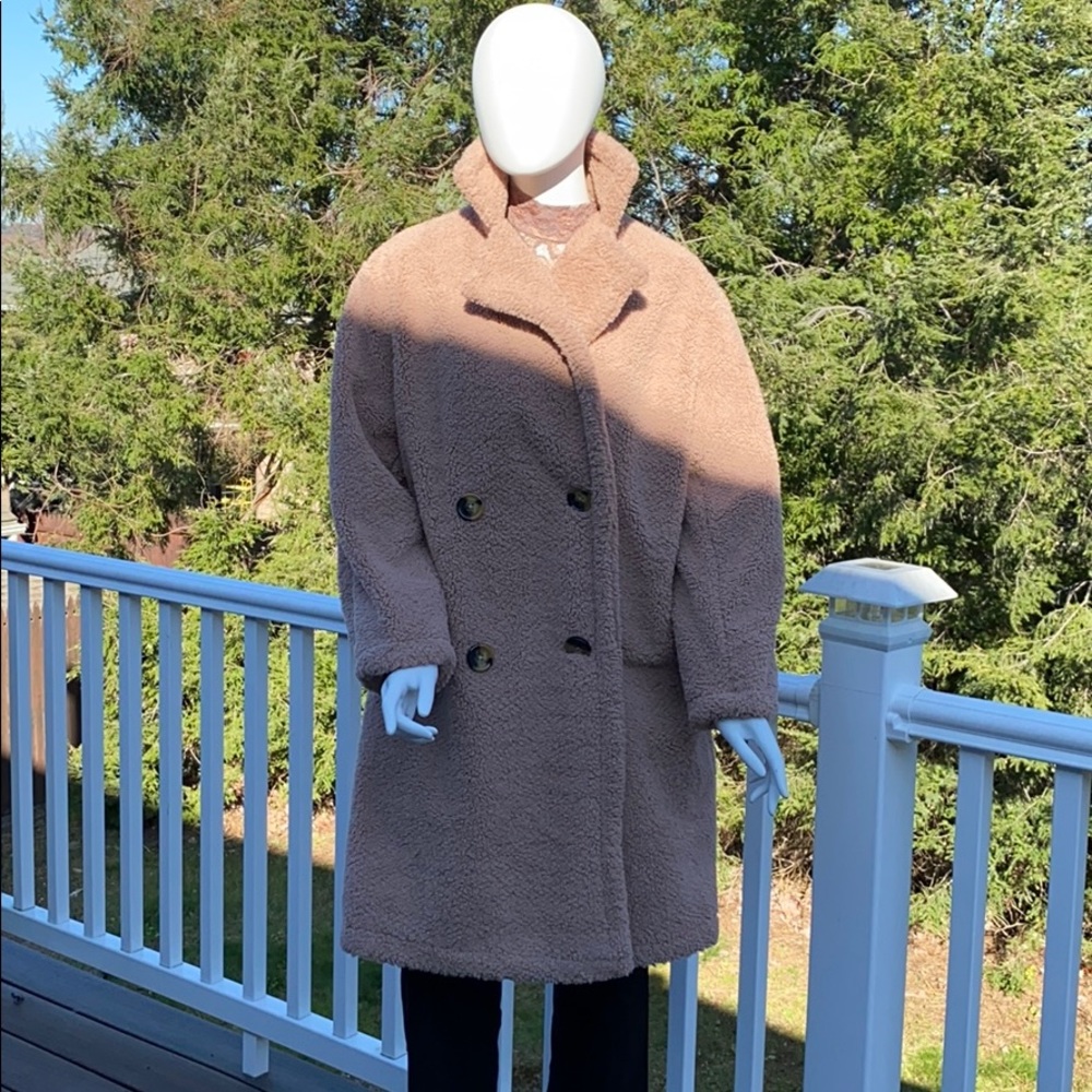 Urban Outfitters Sherpa Teddy Coat size S NWOT - Picture 4 of 14
